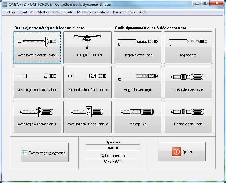Logiciel de Clés Dynamométriques QM-TORQUE