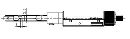 Micromètre digital à lame fine et touche couteau
