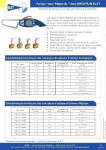 Mesureur d��paisseur parois de tubes KROEPLIN