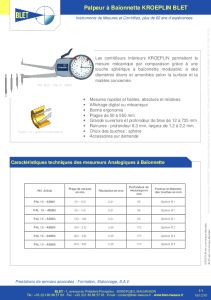 Contr�leurs d'�paisseur KROEPLIN � ba�onnette