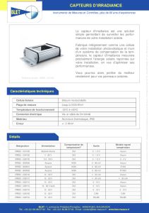 Capteur d'Irradiance IRRB2 THIES - BLET