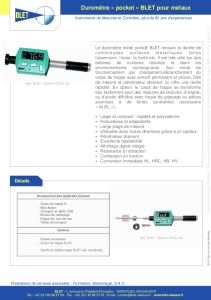 Duromtre portable pour mtaux Equotip Bambino 2