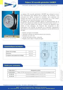 Palpeur 3D nouvelle gnration HAIMER