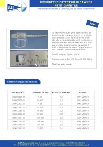 Circomtre pour petit diamtre extrieur BLET