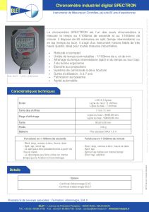 BLET - CHRONOMETRE INDUSTRIEL SPECTRON