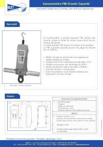 Dynamomtre FMI grande capacit