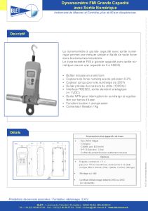 Dynamom�tre grande capacit� sortie num�rique