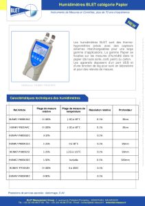 Humidim�tre professionnel pour papier BLET