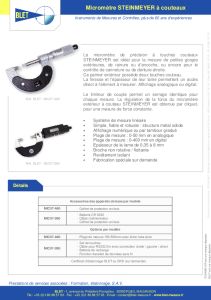 Micromtre digital  lame fine et touche couteau
