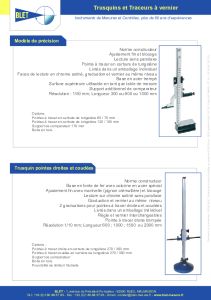 Trusquin et Traceurs  Vernier