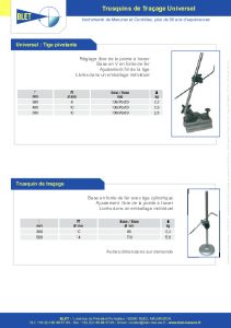 Trusquins & Traceurs Analogiques à Vernier - BLET
