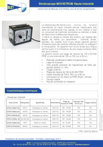 BLET - STROBOSCOPE MOVISTROB HAUTE INTENSITE