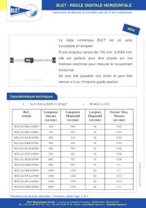 R�gles Horizontales Digitales BLET
