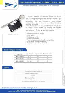 Calibre  mchoires pour filetage Steinmeyer