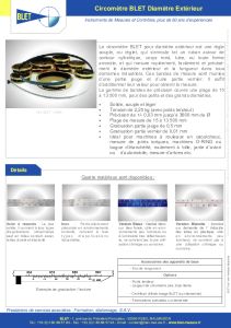 Circom�tre diam�tre ext�rieur PI TAPE