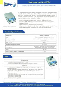 Balance de prcision KERN - BLET