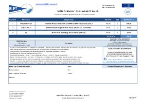 PAL15-AI036 - Devis et Plan