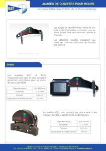 Jauges de diam�tre de roues BLET