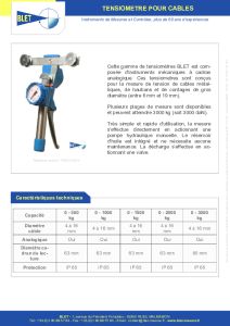 Tensiomtre pour cbles et haubans - BLET