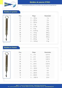 Peson petite capacit mcanique - BLET