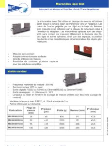Micromtres laser BLET