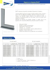 Equerre  Chapeau BLET - Equerres de Mesure
