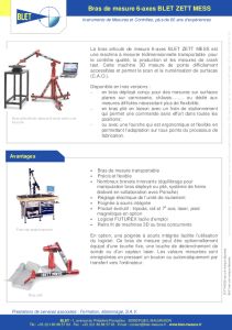 Bras de mesure 6-axes ZETT MESS