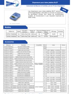 Disperseurs de laboratoire pour tubes jetables