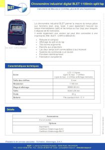 BLET - CHRONOMETRE INDUSTRIEL DIGITAL 100EME MINUT