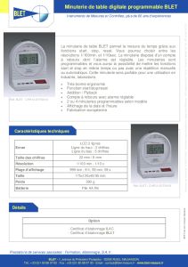 Minuterie de Table Digitale Programmable BLET