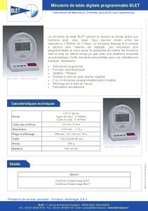 BLET - MINUTERIE DE TABLE DIGITALE PROGRAMMABLE -