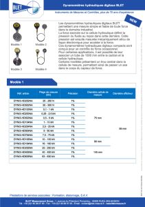 Dynamomtre hydraulique numrique BLET