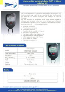 Chronomtre industriel digital 100e minut