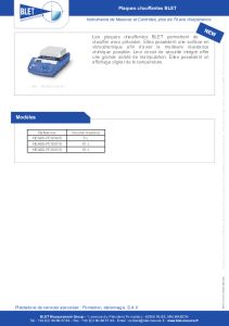 Plaque chauffante de laboratoire BLET