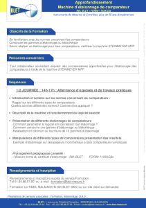 Formation Etalonnage Comparateur Approfondissement