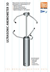 ANENOMETRE US 3D THIES prospectus - BLET