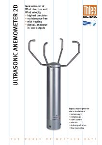 ANEMOMETRE US 2D THIES prospectus - BLET