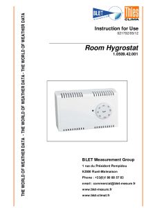 HYGROSTAT DE SALLE THIES - BLET