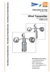 ANEMOMETRE CLASSIC RENFORCE THIES - BLET