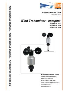 ANENOMETRE COMPACT THIES - BLET