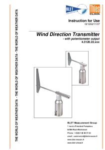 GIROUETTE CLASSIC POTENTIOMETRE THIES - BLET