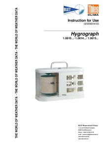 Hygrographe THIES - BLET