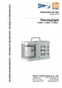 THERMOGRAPHE THIES - BLET