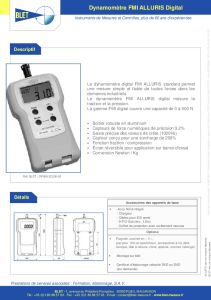 Dynamomtre FMI ALLURIS - Dynamomtre Digital