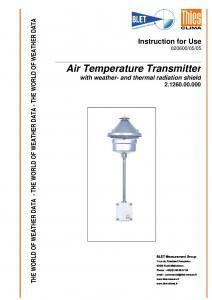 TRANSMETTEUR PROTECTION ANTI-RADIATION THIES - BLET