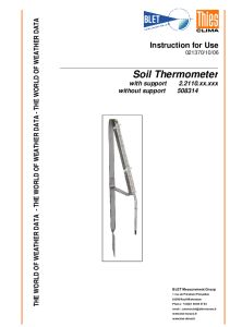 THERMOMETRE STANDARD SOL THIES - BLET