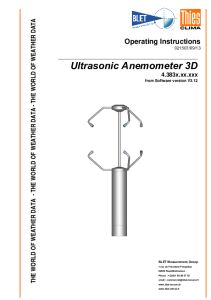 ANENOMETRE US 3D THIES - BLET