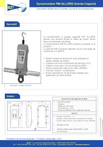 Dynamomtre Grande Capacit - Dynamomtres ALLURIS