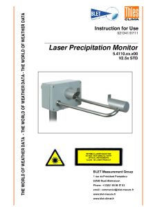 Disdrom�tre THIES BLET