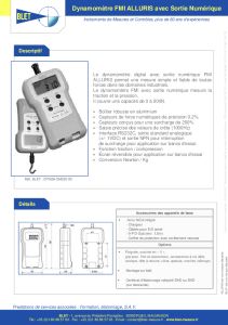 Dynamomtre avec Sortie Numrique - FMI ALLURIS